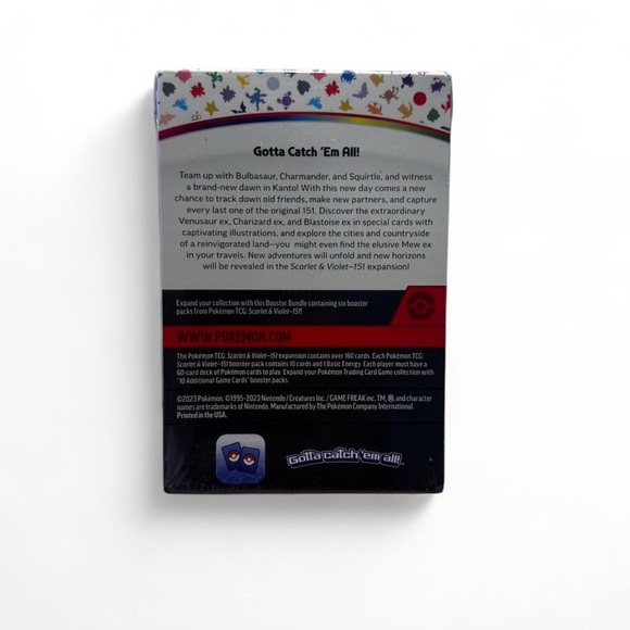 Sealed Pokemon Scarlet & Violet 151 Booster Bundle - Red, Pink, Blue